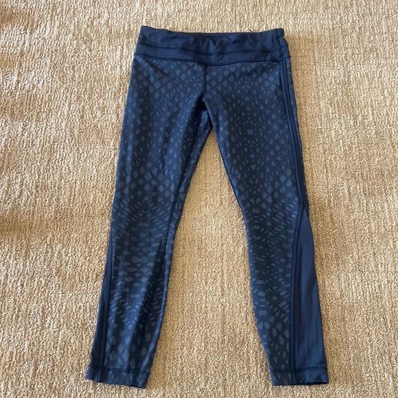 LULULEMON PACE RIVAL CROP 22” LEGGINGS BLACK SIZE 6 - Picture 4 of 9